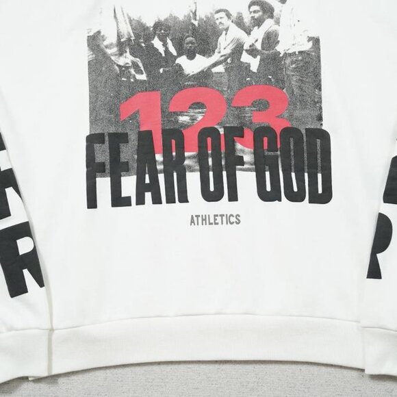 RIVINGTON ROI REBIS Fog Rrr123 Co Branded Retro Portrait Print Hoodie - Picture 3 of 6